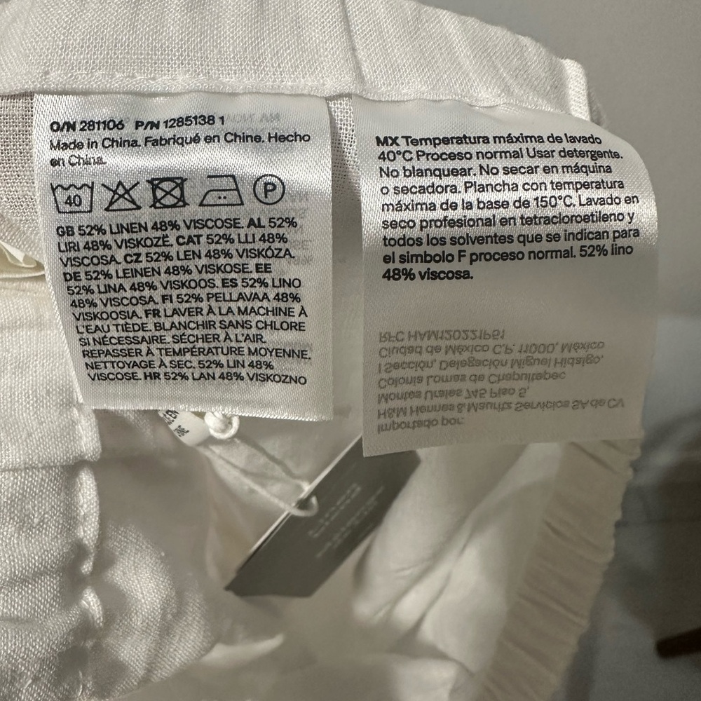 H&M Linen Blend White Maxi Skirt- Size XS - Picture 6 of 7